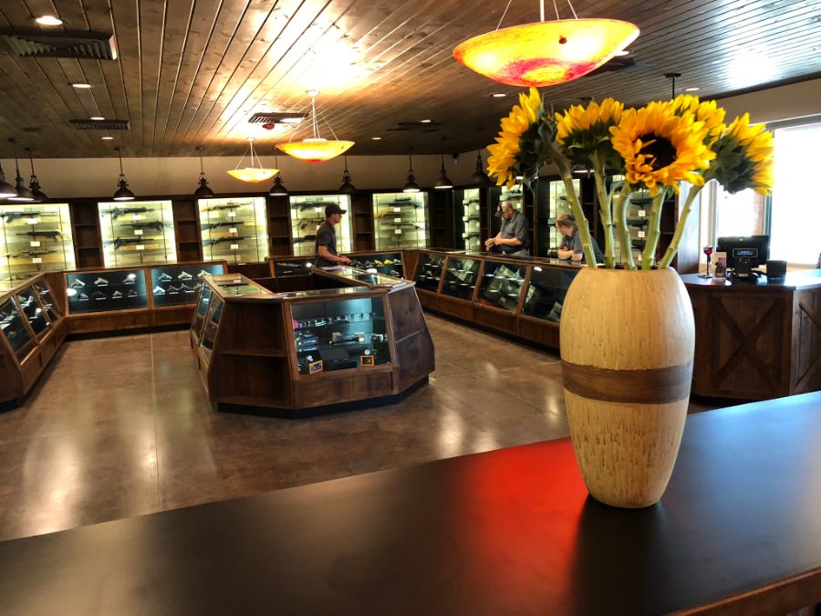 Overview of Timberline Firearms retail area