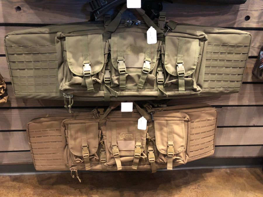 Bags for sale at Timberline Firearms retail shop