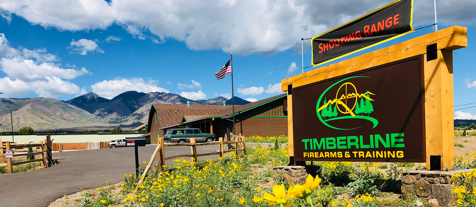 Timberline Firearms shooting range from the outside
